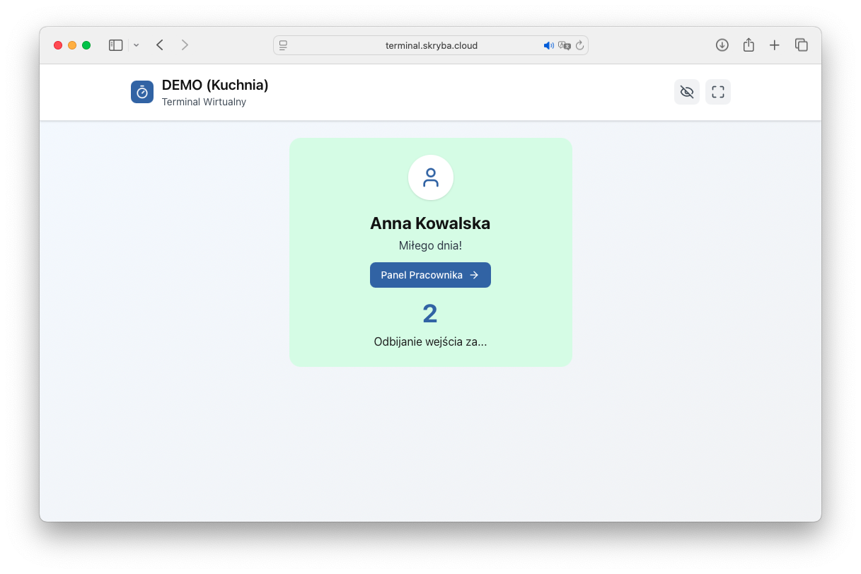 Terminal wirtualny skryba.cloud